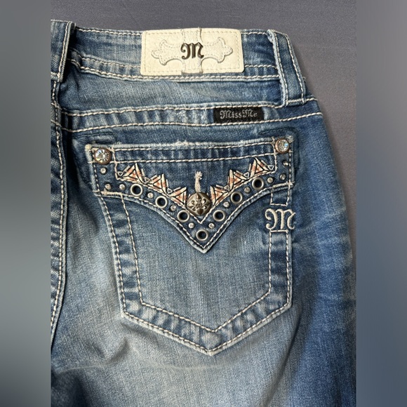 Miss Me Signature Cuffed Capri Jeans Size 28 - Picture 5 of 6